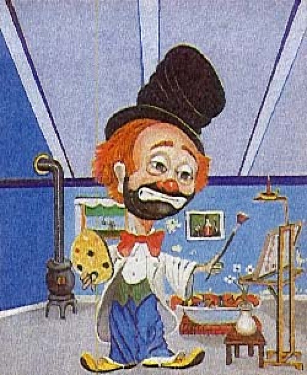"Freddie's Studio" Serigraph by Red Skelton
