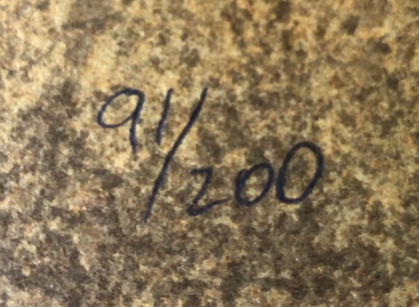 "Peacock for Sophie" "Un Paon Pour Sophie" a Lithograph on Paper by Graciela Rodo Boulanger