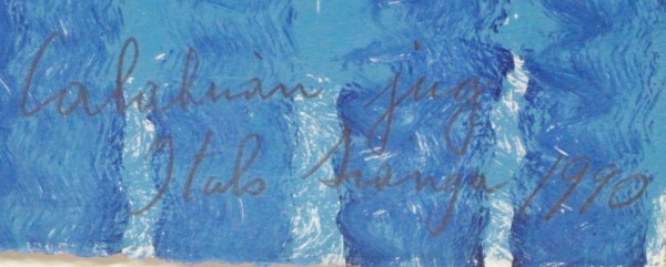 "Calabrian Jug" 1990 Original Acrylic on Paper by Italo Scanga