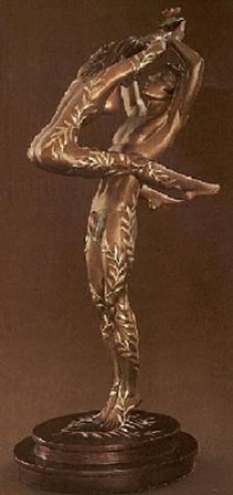 "Amants" Bronze Sculpture by Erte