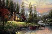"Peaceful Retreat" Giclee on Canvas by Thomas Kincade