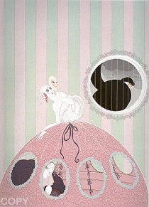 "Deception" serigraph on paper by Erte