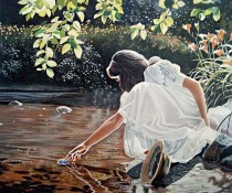 "The Blossoming" Serigraph by Susan Rios
