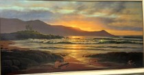 “Kahana West Maui” Original Oil on Panel by Christian Riese Lassen