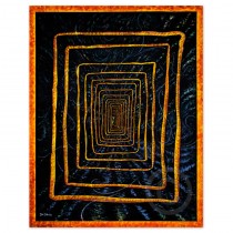 "Green Cat in Uleaborg Findland Subway" Mixed-Media Pigment Print on Archival Canvas by Dr. Seuss