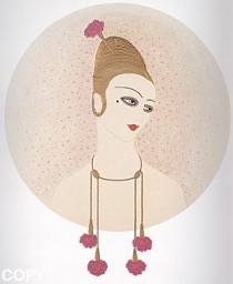 "Carnations" Serigraph on Paper by Erte