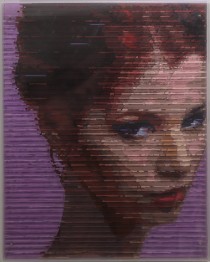 "Eye Contact #4" Acrylic, acrylic glass, wood panel. by Yury Darashkevich