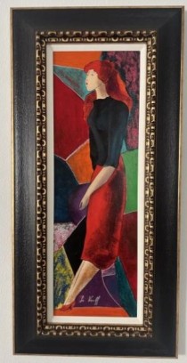 "Maryse Tender" Unique Mixed Media on Canvas