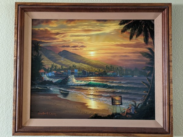 "Lahaina Dawn" Original Oil on Canvas by Christian Riese Lassen
