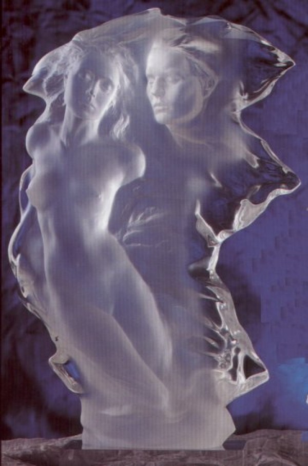 "Duet" Female 1/2 Life Size Acrylic Sculpture by Frederick Hart