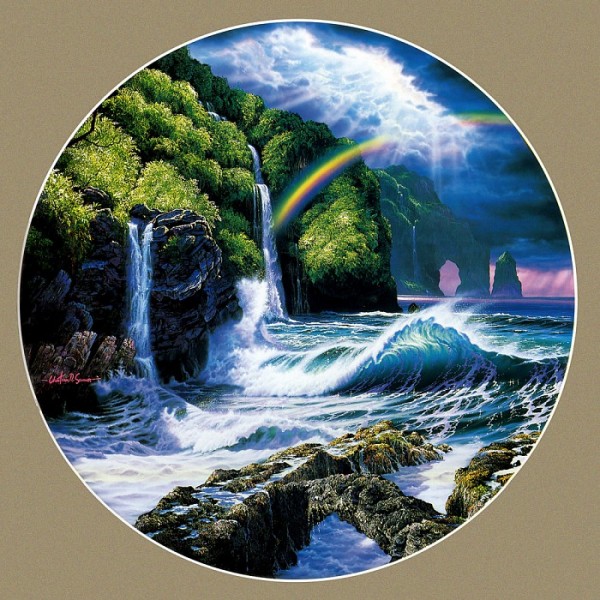 "Cliffs of Hana" Serigraph on Paper by Christian Riese Lassen