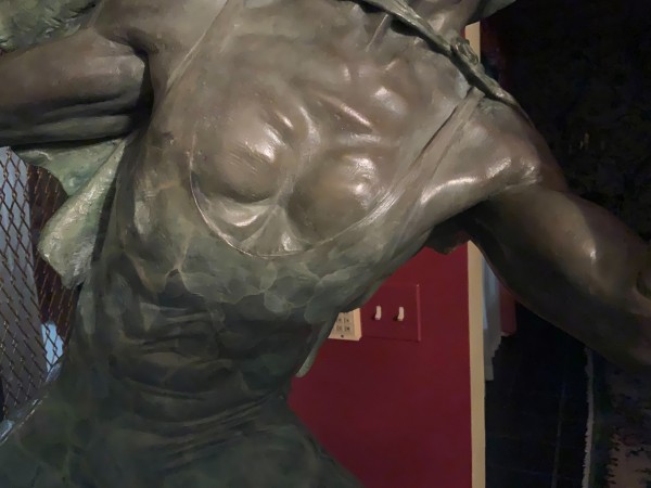 "White Face" 1/2 Life Size Bronze Sculpture by Richard MacDonald