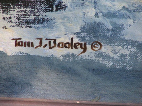 snow covered trail original painting by Tom Dooley snow covered trail original painting by Tom Dooley