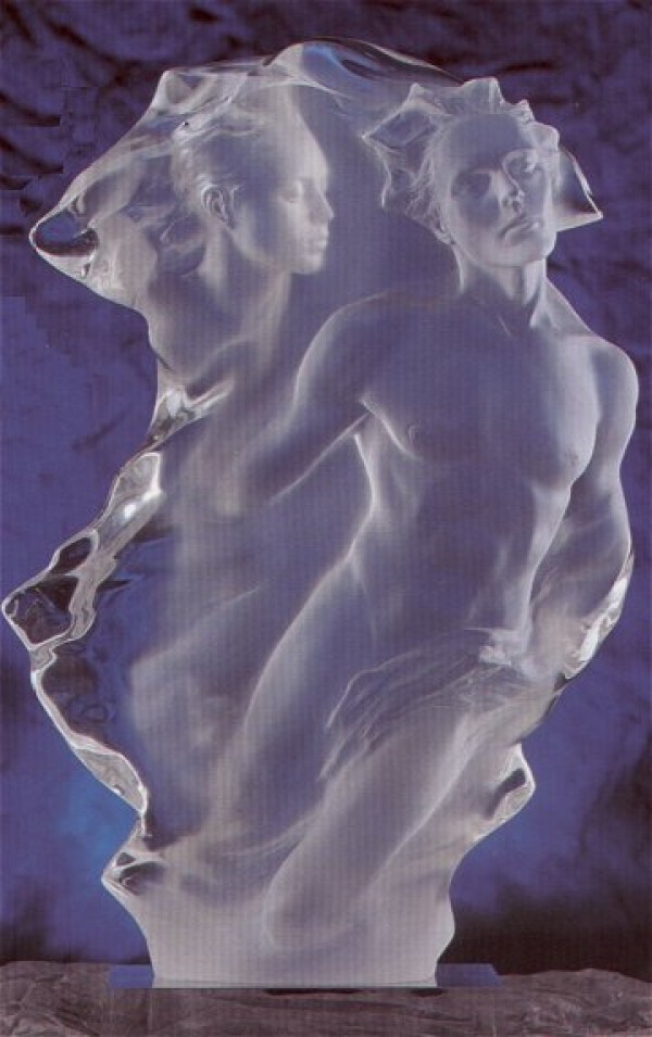 "Duet" Male 1/2 Life size Acrylic Sculpture by Frederick Hart