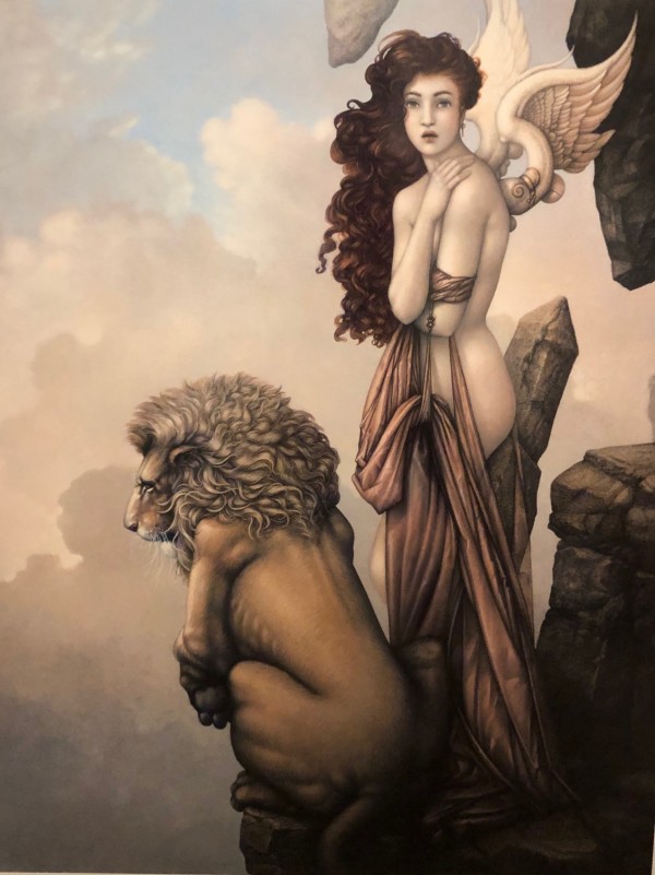 "The Last Lion" Giclee on German Etching Paper by Michael Parkes