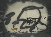"Perfil" Etching with Carborundum by Antoni Tapies