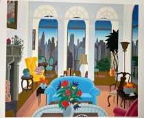 "Blue Couch" Serigraph by Thomas McKnight