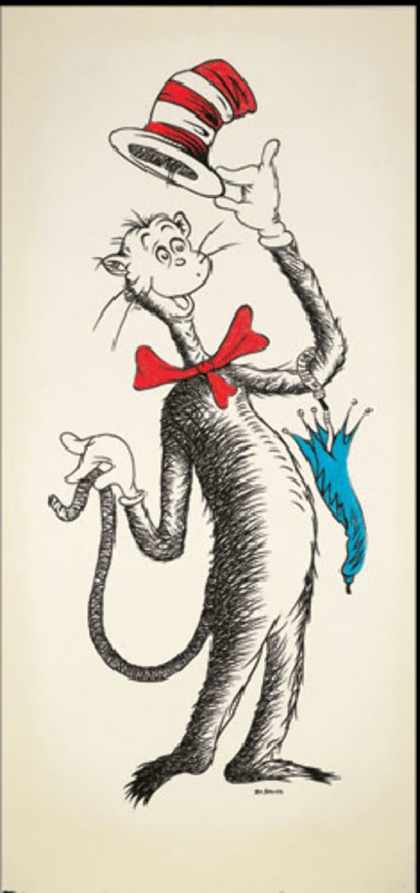 "Ted's Cat" 50th Anniversary Cat In The Hat, Serigraph by Dr. Seuss