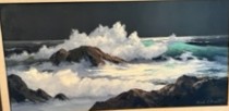 “Night Sea Waters” Original painting by Marshall Merritt