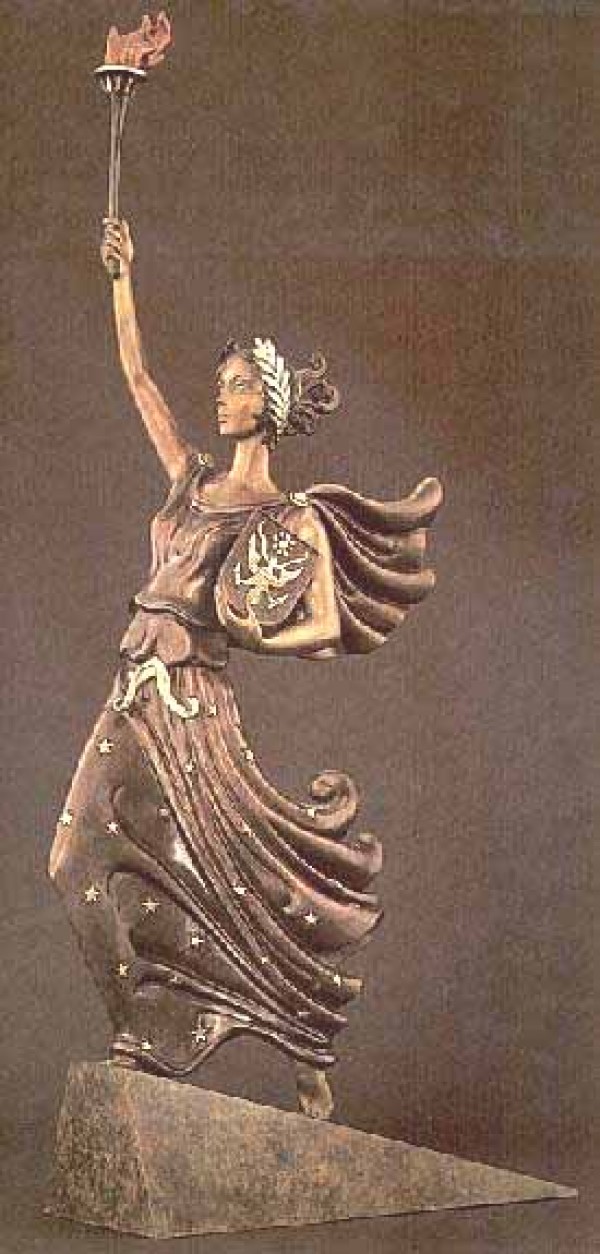 "Liberty, Fearless and Free" a Bronze Sculpture by Erte