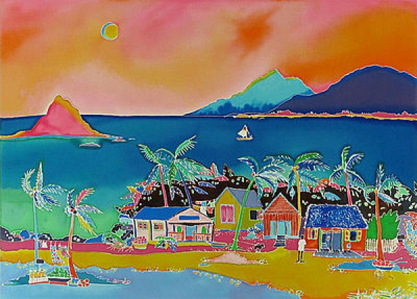 "Coconut Bay" Serigraph by Jennifer Markes