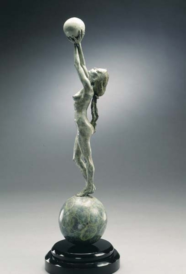 "Diana Earth & Moon" Bronze Sculpture by Richard MacDonald